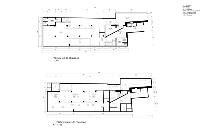 plans DWG du RDC du Fack Off à Lyon